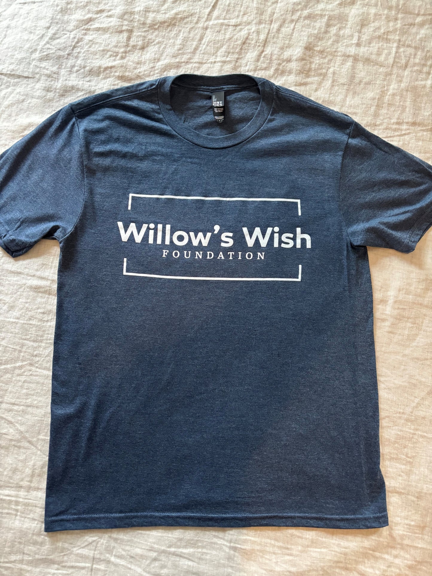 WILLOW'S WISH FOUNDATION TSHIRT IN NAVY