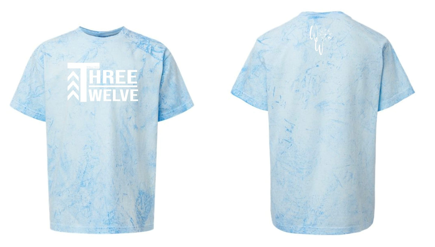 THREE TWELVE TSHIRT - YOUTH - FIJI BLUE
