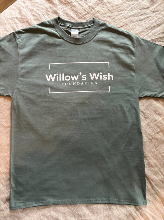 WILLOW'S WISH FOUNDATION TSHIRT IN GREEN
