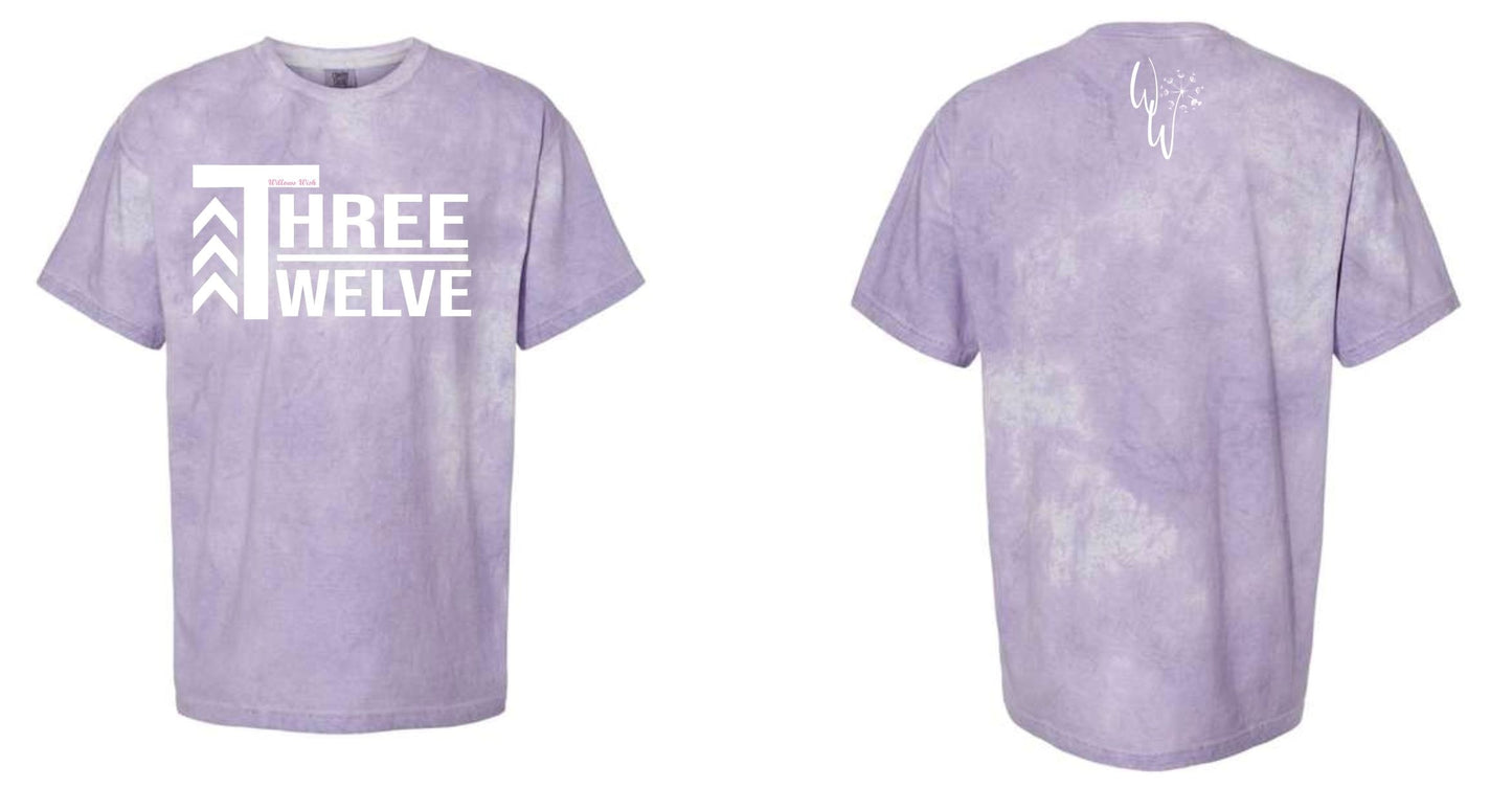 THREE TWELVE TSHIRT IN AMETHYST