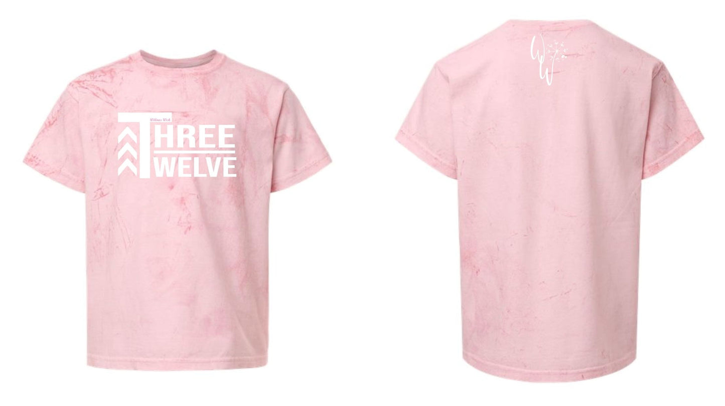 THREE TWELVE TSHIRT - YOUTH - HIBISCUS